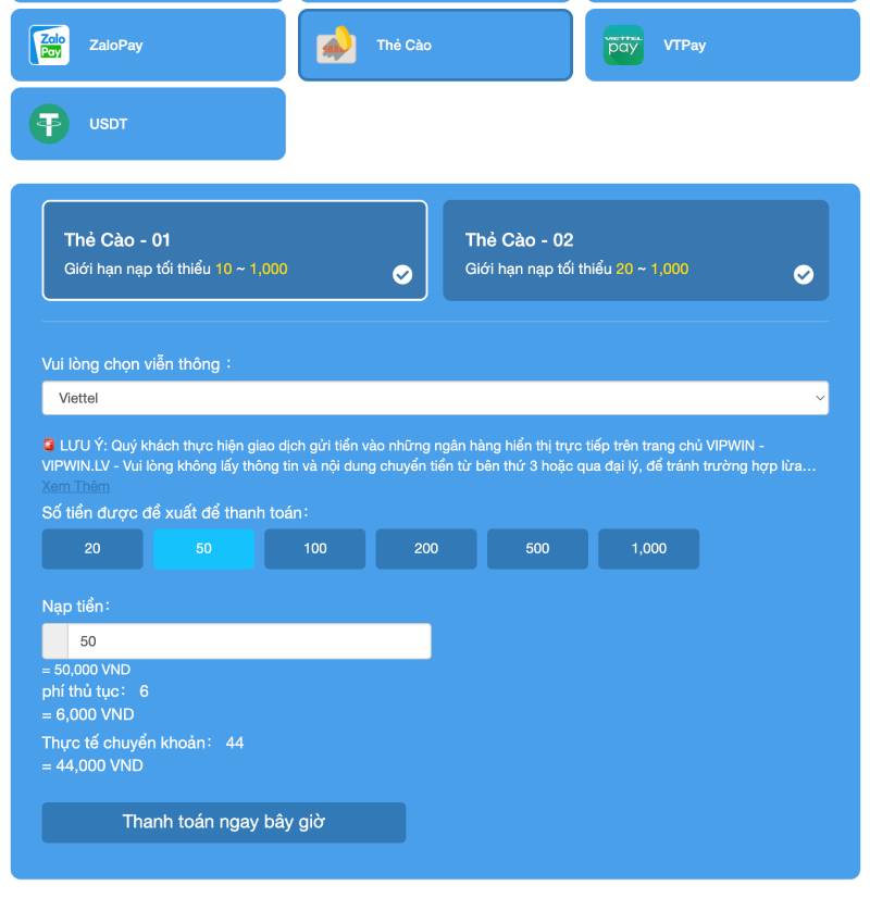 Nạp Tiền Vin777 – Bước Đệm Không Thể Thiếu Để Bắt Đầu 5 Nạp bằng thẻ cào điện thoại – Không ví, không ngân hàng vẫn chơi được
